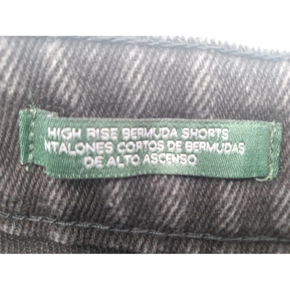 Wild Fable Women’s High-Rise Bermuda Black Wash Distressed Raw Hem Shorts - Picture 4 of 16